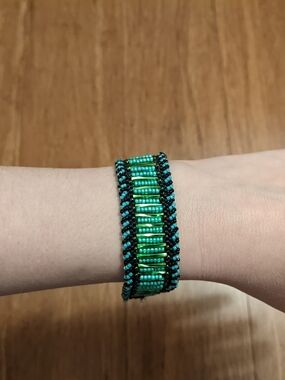 Handmade Green Beaded Bracelet - Women Jewelry Bracelet